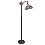 Chloe Lighting CH3T524BD11-RF1 SUNNIVA Dragonfly-Style 1-Light Reading Floor Lamp 11" Shade