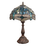 Dragonfly Stained Glass Table Lamp – 18.11" H Hand-Cut Tiffany-Style Shade By Chloe Lighting