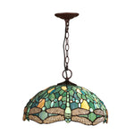 Chloe Lighting CH3T524GD16-DP2 Dragonfly Copper-Foiled Dark Bronze Ceiling Pendant Fixture