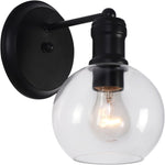 Chloe Lighting CH6S001BK06-WS1 Oxa Transitional 1 Light Matt Black Indoor Wall Sconce 6" Wide