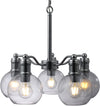 Chloe Lighting CH6S901CM18-DC5 WACIAN Transitional 5 Light Chrome Hanging Chandelier 18" Wide