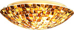 Chloe Lighting CH8C402BW12-CF2 CROWN Mosaic-Style 2 Light Ceiling-Flush Fixture 12" Wide