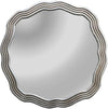 Chloe's Reflection CH8M001SP33-RND Contemporary-Style Silver Finish Round Wall Mirror 33" Wide