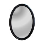 Chloe's Reflection CH8M007CH34-VOV Contemporary-Style Cherry Finish Oval Wall Mirror 34" Tall