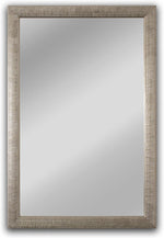 Chloe's Reflection CH8M021SV35-VRT Contemporary Silver Finish Rectangle Framed Wall Mirror 35" Width