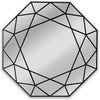 Chloe's Reflection CH8M303BK30-OCT Contemporary Octagon Framed Wall Mirror 30" Width