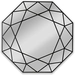 Chloe's Reflection CH8M303BK30-OCT Contemporary Octagon Framed Wall Mirror 30" Width