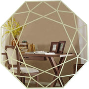Chloe's Reflection CH8M303GD30-OCT Contemporary-Style Octagon Goldenwall Mirror 30