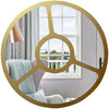 Reflection Contemporary Gold Round Mirror – 30" Wall Accent