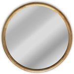 Chloe's Reflection CH8M801NO36-RND Contemporary Wood Round Framed Wall Mirror 36" Width