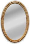 Chloe's Reflection CH8M802NO34-VOV Contemporary Maple Wood Finish Oval Framed Wall