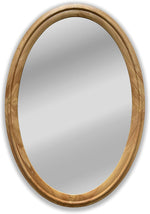 Chloe's Reflection CH8M802NO34-VOV Contemporary Maple Wood Finish Oval Framed Wall