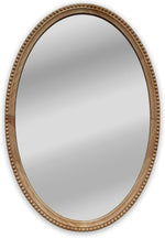 Chloe's Reflection CH8M811MW32-VOV Wood Oval Textured Framed Wall Mirror 32" Height