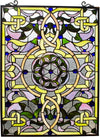 Chloe Lighting CH8P016PV24-VRT Sabrina Tiffany-Style Victorian Window Panel 24`` Height