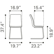 Contemporary Dining Seating – Black Chair Set of 2