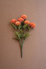 Bundle of Seven Artificial Dahlias 18"H – Orange (6 X Set of 7) by Kalalou