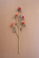 Artificial Flower Spray 33"L – Orange/Red – Tall Botanical Stem, Set of 6 by Kalalou