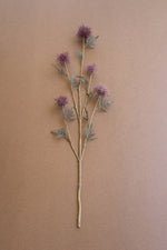 Artificial Purple Flower Spray 33"L – Tall Decorative Botanical Stem, Set of 6 by Kalalou