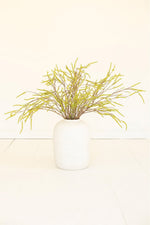Artificial Willow Flowers Spray – Green – 43" Tall Faux Floral Stem by Kalalou