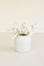 Artificial Cosmos Spray White 24" Tall Faux Floral Stem for Vase Styling by Kalalou
