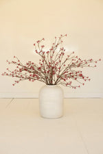 Red Artificial Berry Spray 47" Tall Faux Stem for Seasonal Decor Set of 6 by Kalalou