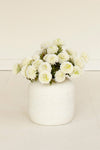 White Artificial Dahlia Bundle Faux Flower Stems