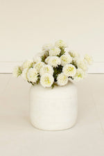 Faux White Dahlia Floral Bundle of 7 Stems 17.5" Tall Set of 6 by Kalalou