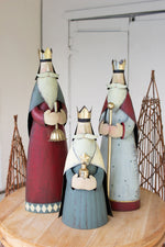 Decorative Metal Christmas Kings – 33" Tall Holiday Figurine Set of 3 by Kalalou