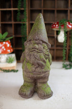 Faux Stone Garden Gnome 17.5"H – Whimsical Resin Outdoor Figurine by Kalalou