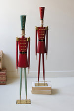 Kalalou Set of Two Painted Metal Christmas Soldiers – Holiday Decor