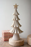 Resin Christmas topiaries for holiday décor