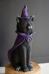 resin black cat figurine