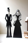 Kalalou Day of the Dead Husband and Wife – Hand-Painted Metal Décor