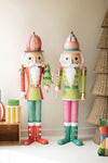 Hand-Painted Metal Nutcracker Pair – Large Christmas Decoration