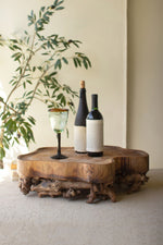 Mulberry Root Wood Home Decor Tray – 6.5" Tall by Kalalou