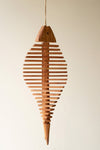 Hanging wooden fish wall decor 21.5 inch tall
