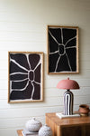 Black & White Abstract Wall Art Set