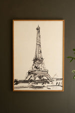 Oversized Framed Eiffel Tower Wall Art – 53.5" Tall by Kalalou