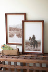 Western cowboy horse photography prints under glass