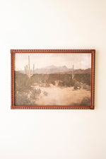 Framed Desert Landscape Print Under Glass – Southwestern Wall Art – 27.5" Tall by Kalalou