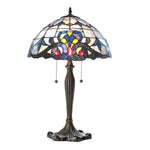 Chloe Lighting CH11674BV16-TL2 Bavarian Tiffany-style 2 Light Victorian Table Lamp 16" Shade