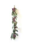 Faux Botanical Stem with Green Foliage 48" Tall
