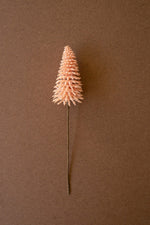 Mini Bottle Brush Tree Stem Pink Faux Floral Accent 11" Tall Set of 24 by Kalalou