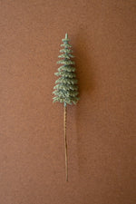 Mini Bottle Brush Tree Stem Green Faux Floral Accent 11" Tall Set of 24 by Kalalou