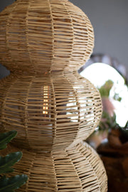 Woven Seagrass Bubble Lamp – Coastal Style Accent