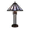 Chloe Lighting CHRT006AB16-TL2 Retro Stained-Glass Brush Retro Table Lamp