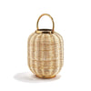 Two's Company CHT002 Woven Cane Lantern With Metal Frame