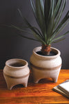Terracotta Planter Set Displayed on Tabletop