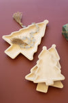 Kalalou set of three carved wooden Christmas tree platters (min 2)
