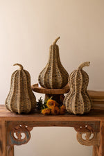 Decorative Vine Gourds – 16" Tall Handcrafted Set of 3 by Kalalou